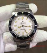 Rolex Antique Submariner Copy Watch White Face Black Bezel